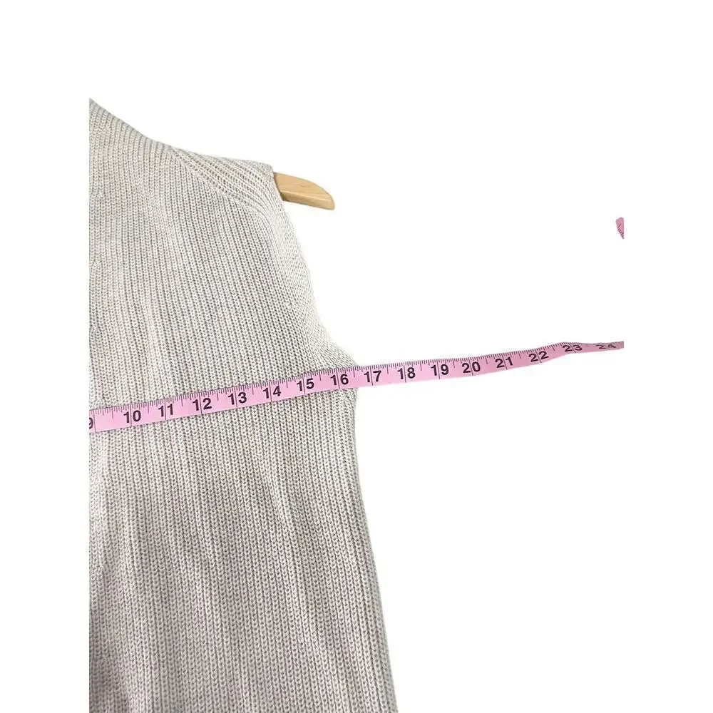 Wilfred 100% Merino Wool Gray‎ Grey Knit Sweater Vest Cardigan Womens XXS